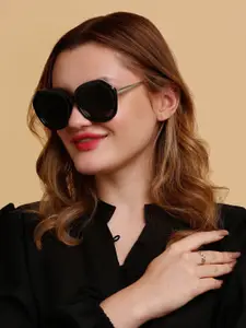 SUNNIES Women Oversized Sunglasses with Polarised Lens