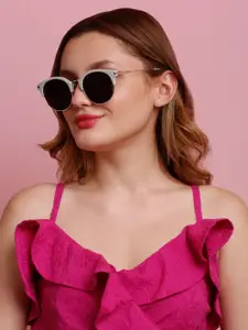 SUNNIES Women Round Sunglasses with Polarised Lens