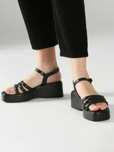 Inc 5 Platform with Buckles Heels