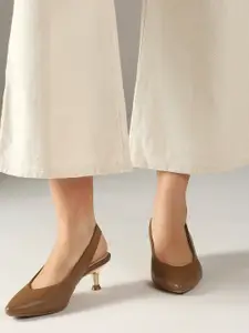 Inc 5 Textured Western - Embellished Pumps Kitten Heels