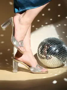 Inc 5 Embellished Square Toe Block Heels