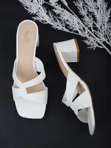 Inc 5 Women Open Toe Block Heel Sandals
