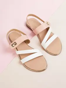 Ginger by Lifestyle Open Toe Flats