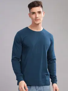ADRO Men Solid Round Neck T-shirt