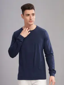 ADRO Men Solid Round Neck T-shirt