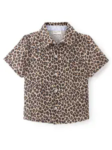 CrayonFlakes Boys Animal Skin Printed Casual Shirt
