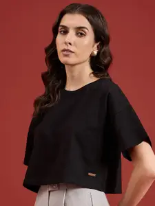 all about you Women Solid Round Neck T-shirt