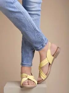 Shoetopia Women Open Toe Flats