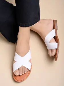 Shoetopia Women Open Toe Flats