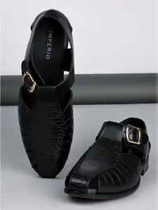 Regal Men Leather Shoe-Style Sandals