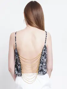 Purple State Women Floral  Printed Sleeveless Top