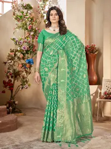 Mehrang Woven Design Zari Pure Silk Banarasi Saree