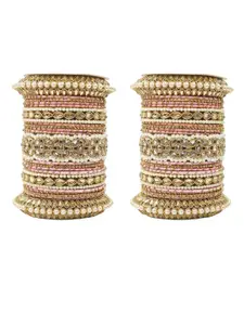 leshya Set of 50 Stone Studded Bangles
