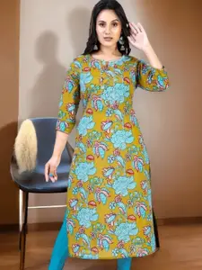 Jevi Prints Floral Printed Cotton Kurta
