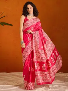 Saree mall Ethnic Motifs Bagru Sarees