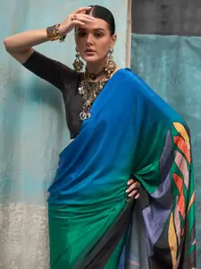 Saree mall Poly Crepe Bagru Sarees