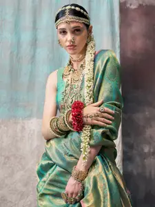 Saree mall Woven Design Zari Kanjeevaram Sarees