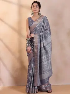 Saree mall Ethnic Motifs Zari Sungudi Sarees
