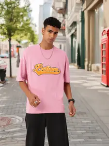 Kook N Keech Embroidered Typography Relaxed Fit T-shirt