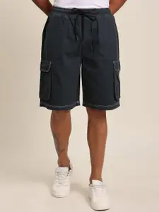 The Roadster Lifestyle Co. Pure Cotton Relaxed-Fit Cargo Shorts