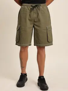 The Roadster Lifestyle Co. Pure Cotton Relaxed-Fit Cargo Shorts