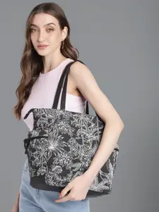 Mast & Harbour Floral Woven Design Handbag