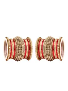 leshya Set Of 46 Brass-Plated Bangles