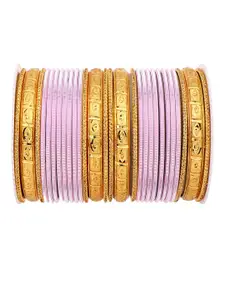 leshya Set of 28 Brass-Plated  Bangles
