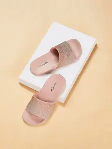 Forever Glam by Pantaloons Women Embellished Open Toe Flats