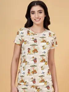 Dreamz by Pantaloons Printed Pure Cotton Lounge T-Shirts