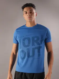 Force NXT Men Microfiber Anti Viral Anti Odour Cool Round Neck Sports Printed T-Shirt