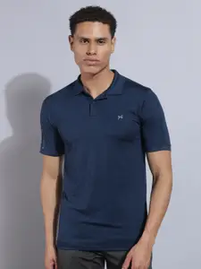 Force NXT Men Microfiber Anti Viral Anti Odour Cool Collared Polo Sports Solid T-Shirt