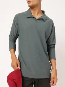 Kook N Keech Self Striped Oversized T-shirt