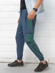 Kook N Keech Men Side Stripes Cargo-Style Joggers