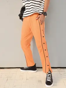 Kook N Keech Button-Up Embellished Detail Track Pants