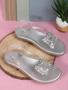 Retro Walk Women Open Toe Flats with Bows