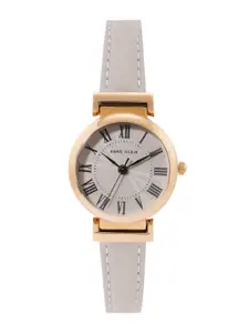ANNE KLEIN Women Leather Straps Analogue Watch AK2246RGNV