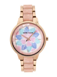 ANNE KLEIN Women Printed Bracelet Style Straps Analogue Watch NEAK4006PKRG-WHITE