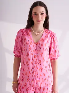 B.Copenhagen Women Conversational Printed Casual Shirt