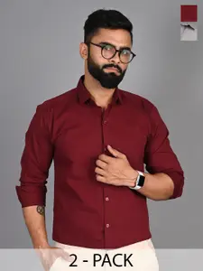 FUBAR Men Slim Fit Opaque Casual Shirt