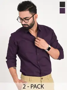 FUBAR Men Slim Fit Opaque Formal Shirt