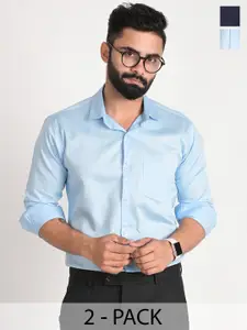 FUBAR Men Slim Fit Opaque Formal Shirt