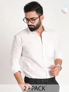 FUBAR Men Slim Fit Opaque Formal Shirt