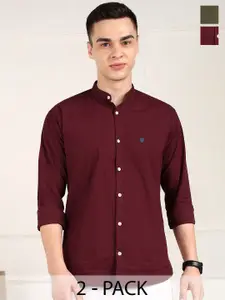 FUBAR Men Slim Fit Opaque Casual Shirt