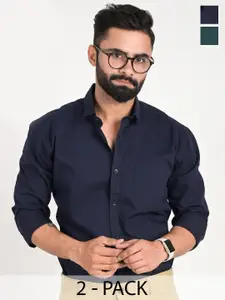 FUBAR Men Slim Fit Opaque Formal Shirt