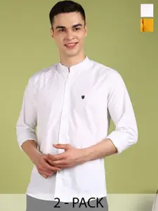 FUBAR Men Slim Fit Opaque Casual Shirt