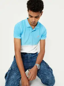 max Boys Colourblocked Henley Neck T-shirt