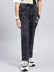 Monte Carlo Boys Printed Mid Rise Track Pants
