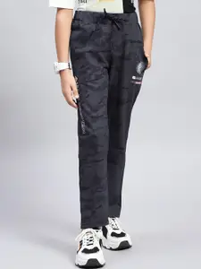 Monte Carlo Boys Regular Fit Printed Track Pants
