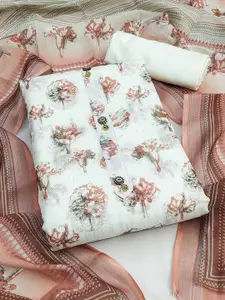 Peachmode Printed Linen Unstitched Dress Material